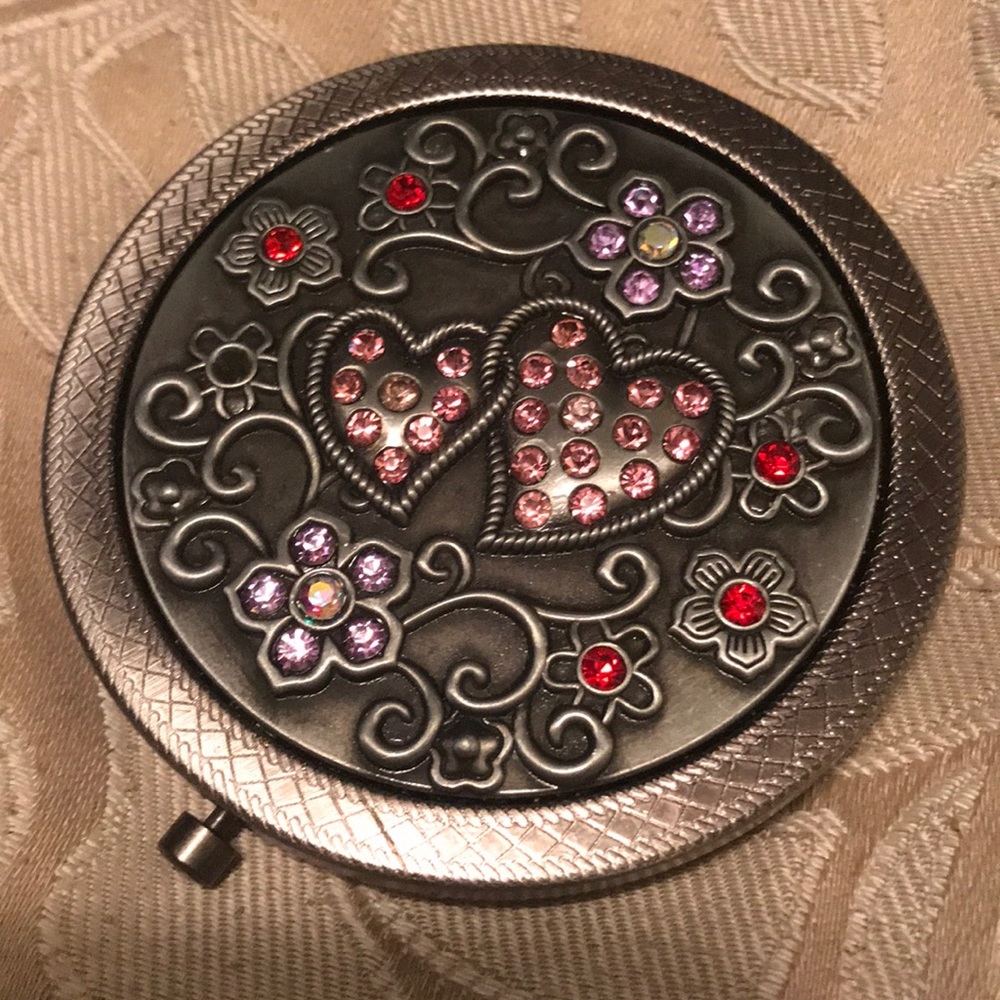 Heart and floral mirror